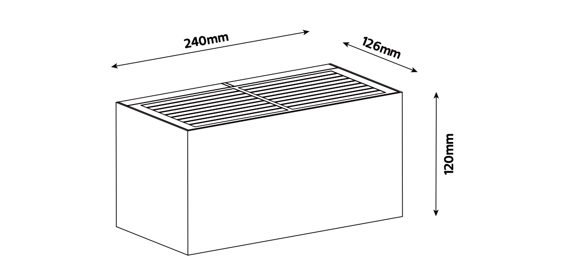 WL-41 Two Sided Large Wall Solar Light