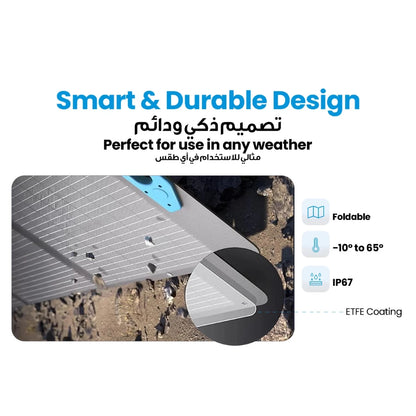 Powerology 200W Monocrystalline Portable Solar Panel