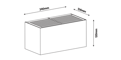 WL-41 Two Sided Large Wall Solar Light